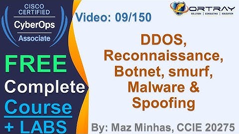 Free CCNACyber OPS | 9- DDOS, Botnet, smurf, & etc  | Day 1 | CCNA CyberOPS 200-201 Complete Course