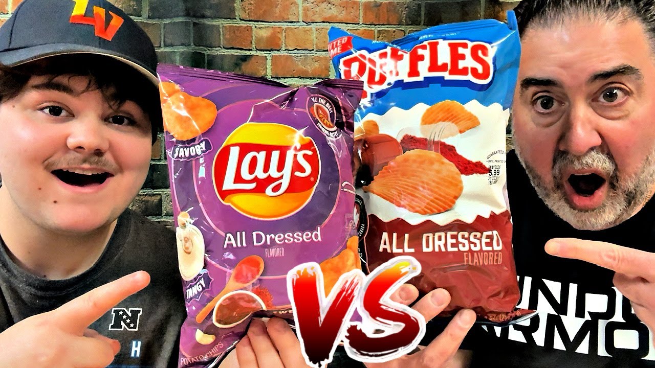 Lay's vs Ruffles All Dressed Chips BATTLE - Which One Wins?