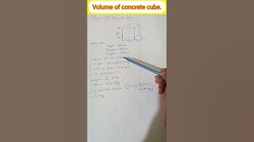 How to Calculate the volume & weight of a concrete Cube! #shorts