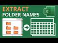Copy Folder Names to Excel (Windows CMD Trick)
