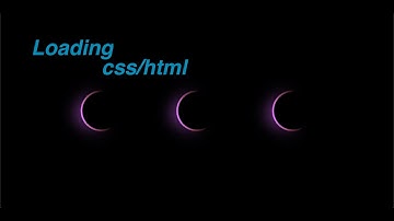 CSS3 animation loading css/html | Анимация загрузки на html/css3