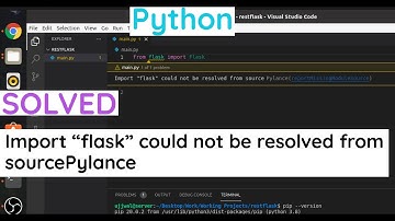 SOLVED : Import “flask” could not be resolved from sourcePylance in Python