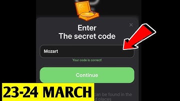 Treasury Secret Code 23-24 March | Guess the melody Treasury Secret Code | Treasury Airdrop