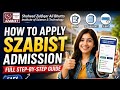 How To Apply SZABIST Shaheed Zulfiqar Ali Bhutto Institute Of Science &amp; Technology Admission 2026: