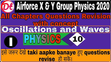Airforce Last 50 days Physics|Oscillations and Waves|Airforce Physics X&Y group 2020 Question|X grou