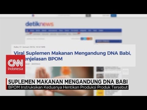 BPOM Temukan 2 Suplemen Makanan Mengandung DNA Babi - YouTube