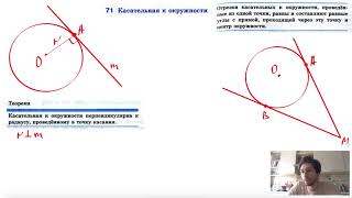 71. Касательная к окружности