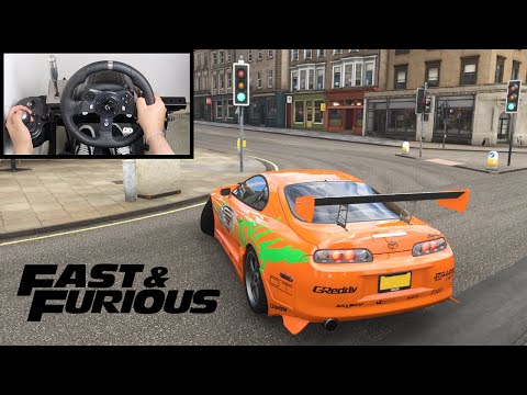 Forza Horizon 4 Paul Walker Toyota Supra (Steering Wheel + Shifter) Fast and Furious Gameplay