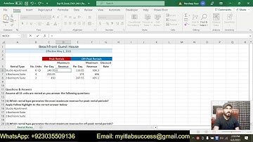 Exp19_Excel_Ch01_ML1_Rentals | Excel Chapter 1 Mid-Level 1 – Rentals