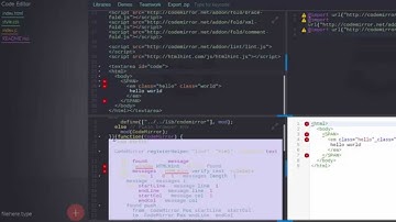 HTMLHint Linter Codemirror Integration