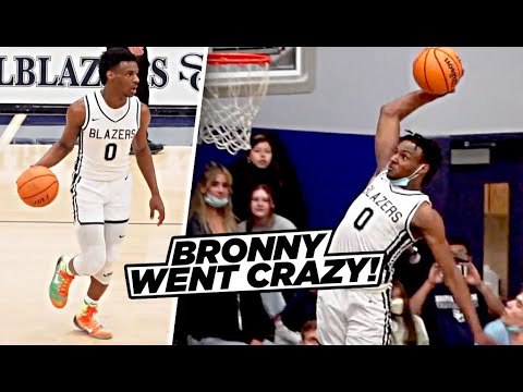 Bronny James Honors KOBE & Then Goes CRAZY!! Bounce Looking WILD!