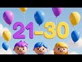 Number Song 21 to 30 | Learn Numbers for Kids | Counting 21–30 🎵