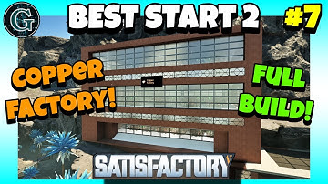 Mega Factory Start with Basic Copper in Satisfactory 1.1!  Best Start 2 #7