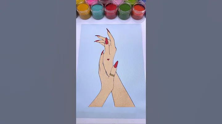 Beautiful Woman Hands ❤️ Sand Painting #shorts