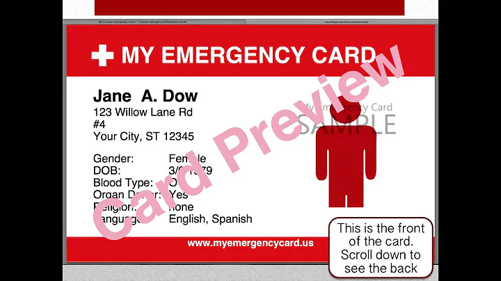 How to create My Emergency Card