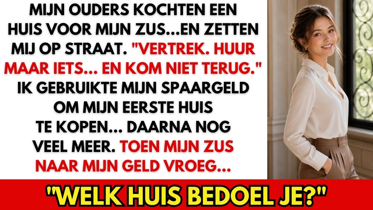 Mijn familie gaf mijn zus altijd alles: een nieuwe auto, een afbetaalde studieschuld, een huis van 55.000 euro. Toen ik vroeg wat ik kreeg, zei mijn moeder koud: "Jij verzint wel iets, dat doe je...