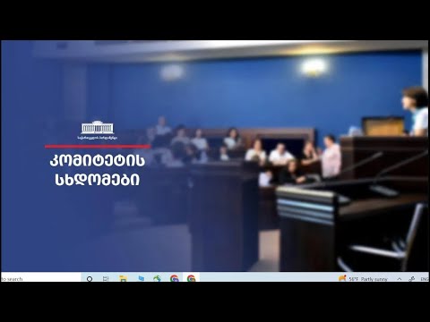 აგრარულ საკითხთა და გარემოს დაცვისა და ბუნებრივი რესურსების კომიტეტების ერთობლივი სხდომა 11.11.2022