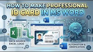 MS Word mein Professional ID Card kaise banayein || Step-by-Step Tutorial #video #careergrowth