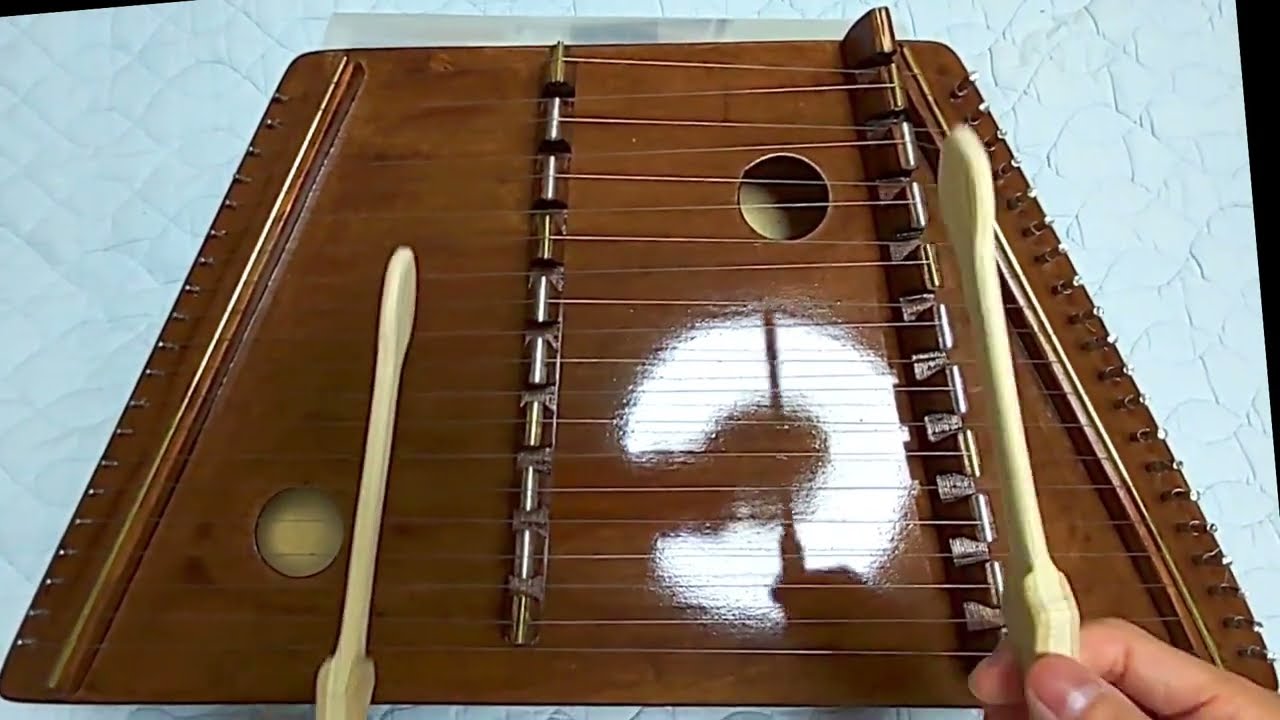 自作ハンマーダルシマー試奏 - YouTube