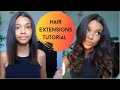 APPLY &amp; STYLE HAIR EXTENSIONS // Basic To Baddie