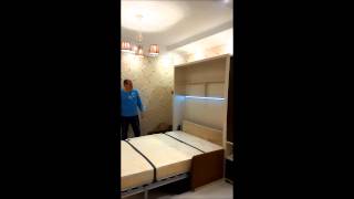 Подъемная кровать трансформер с диваном в Москве(Наша компания 