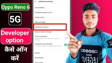 oppo Reno 6 5G me developer setting kaise on Karen| how to enable developer option in oppo Reno 6 5g