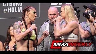 UFC 219 Ceremonial Weigh-In: Cris Cyborg vs. Holly Holm
