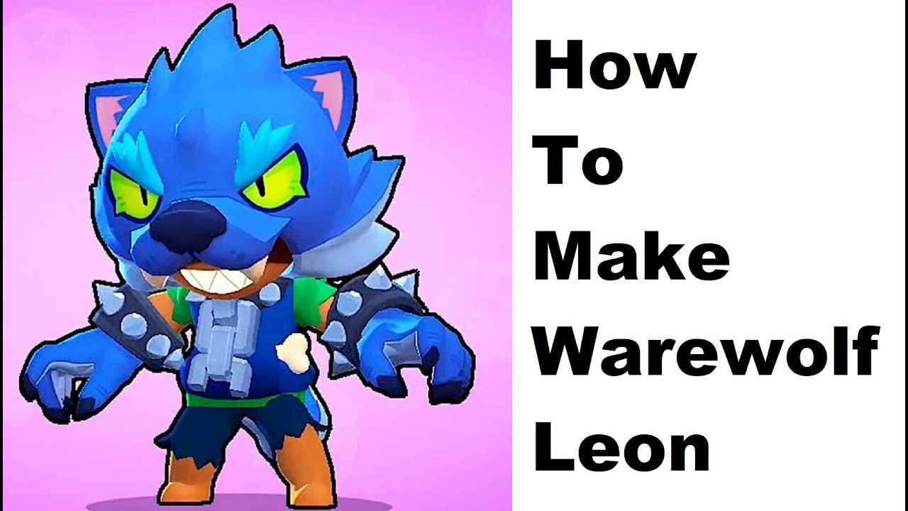 How To Make A Paper Werewolf Leon Brawl Stars Papercraft Toy Easy To Make Papercraft Youtube - papercraft do leon brawl stars