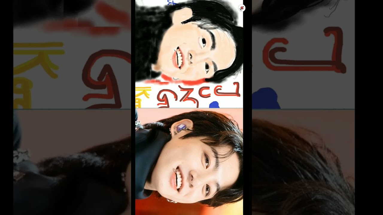 Jungkook's Incomplete Drawing | BTS Jungkook's Portrait/Art 