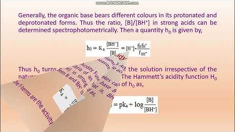 Acids and Bases: Lecture 10: Hammett