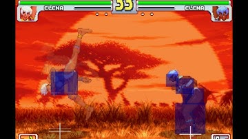 SFIII:3S: Hitbox Viewer: Elena
