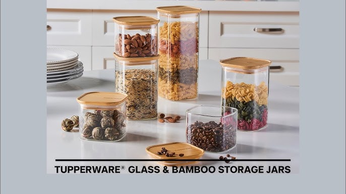Bamboo Clear Storage Containers by Tupperware