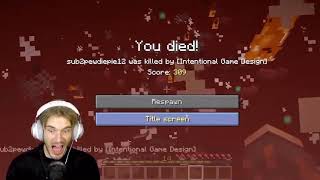 Pewdiepie tries to sleep in the nether