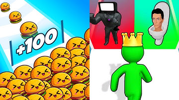 Food Run VS Giant Rush Max All Levels Gameplay Android,iOS NEW UPDATE