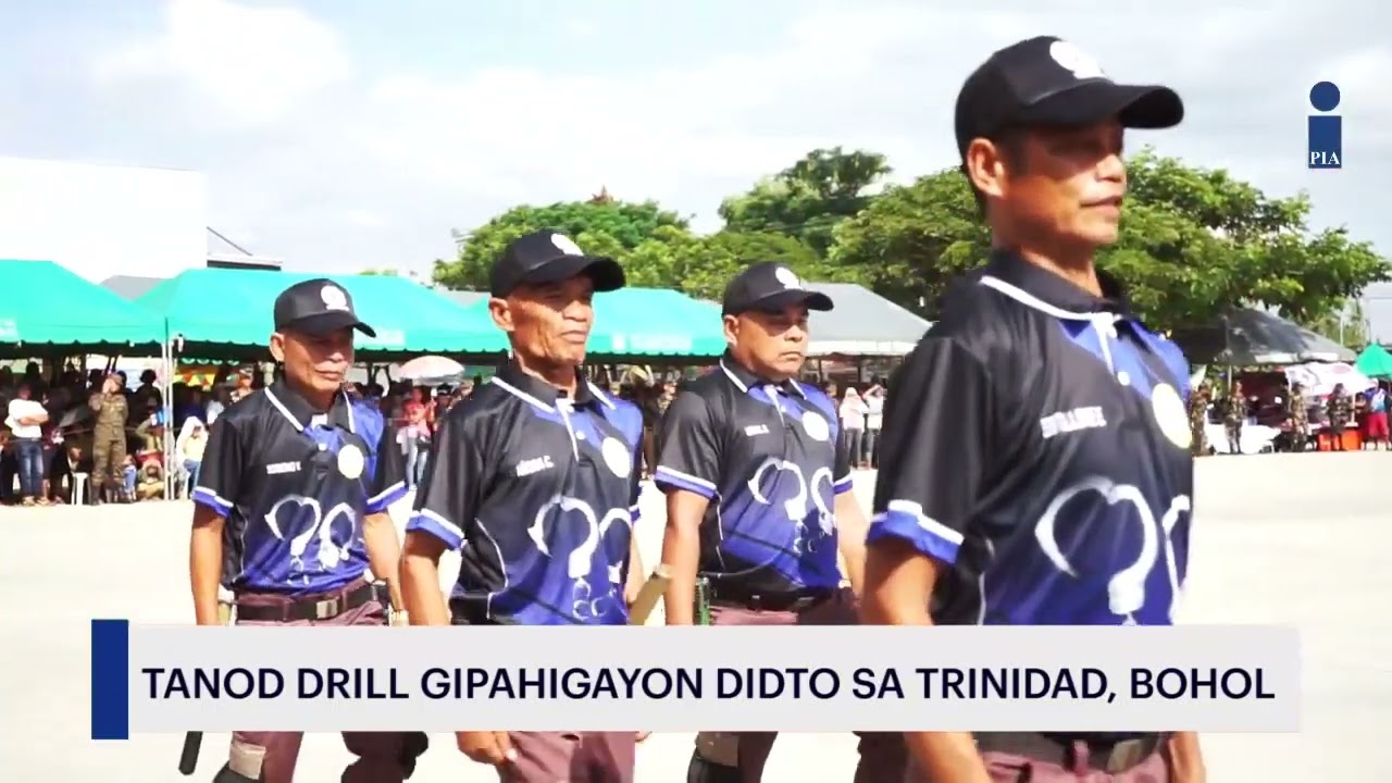 Barangay Tanod Drill gipasundayag sa lungsod sa Trinidad Bohol