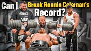 Attempting Ronnie Coleman's Dumbbell Press Record!  New PR!