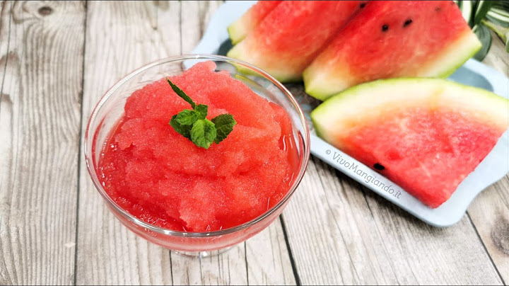 Granita di anguria