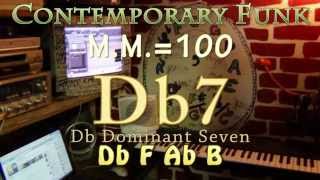 db7 - dominant seven - one chord jamtrack - contemporary funk m.m. = 100