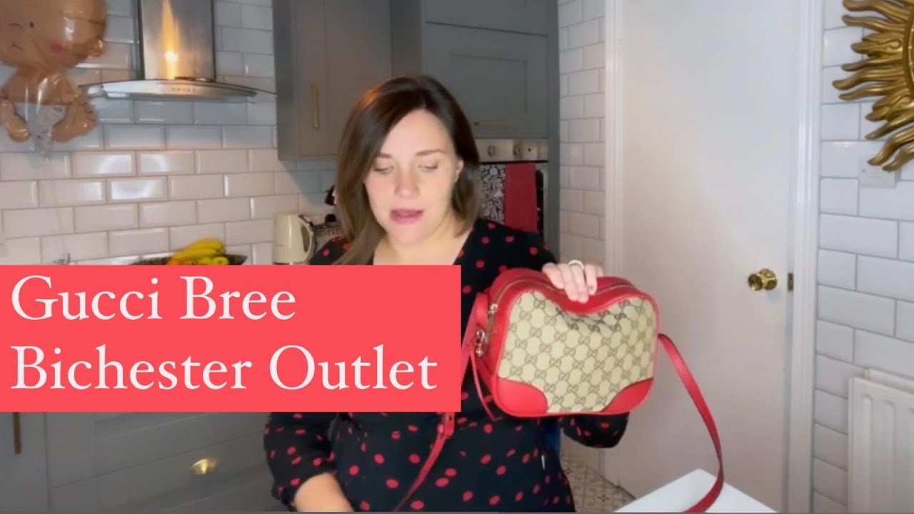 Gucci Red Canvas Bree Crossbody Bag