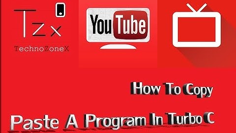 How To Copy Paste A Program In Turbo C