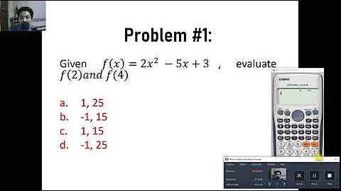 Calculator Techniques FOR BOARD EXAM - Evaluating Functions and Simplifying Expressions  10 EXAMPLES