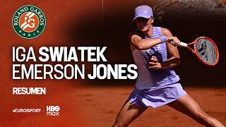 Iga Swiatek vs Emerson Jones | HIGHLIGHTS Y RESUMEN | Roland-Garros 2026 | Primera ronda