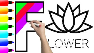 "F" is for Flowers | Let's Learn How to Draw a Flower With Easy Way for Kids | Ks Art screenshot 5
