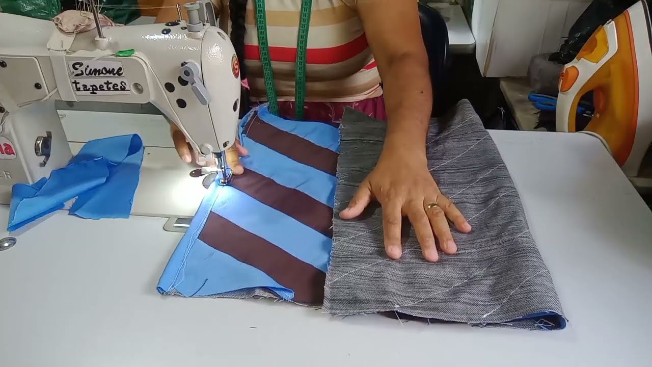 Como fazer um lindo tapete de retalhos de faixas ✂️