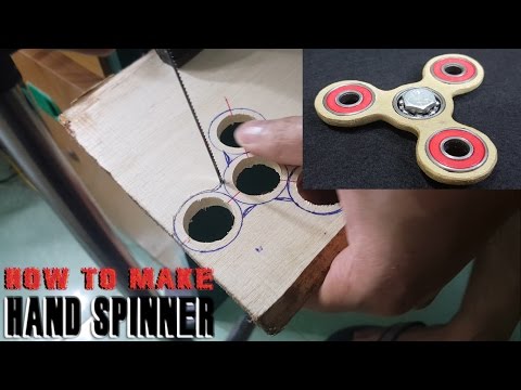 How To Make A HAND SPINNER, FIDGET TOY At Home