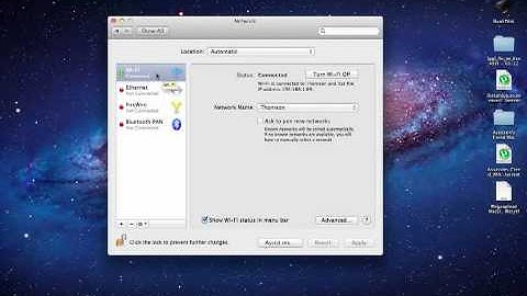 Wi-Fi Connection Problem Mac OS X Lion