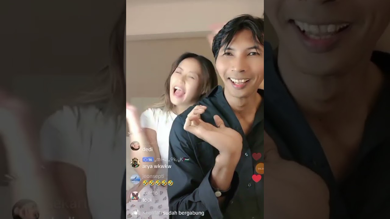 Ciee akhirnya pinkan mambo dan arya khan bisa romantis juga nih di live tiktok & ada cerita mistis