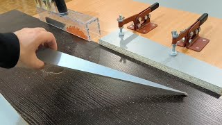 How to cut an angle on a table saw.