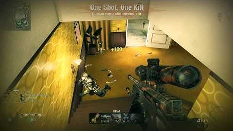 Call of Duty Black Ops - Insane No Scope Shot!..