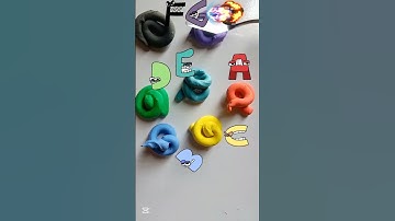 Reverse A to Gun Alphabet lore Experiment #satisfying #colormixing #shorts